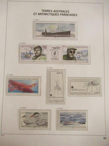 TAAF 2015 - Collection de timbres paraissant complète dans, Gestempeld