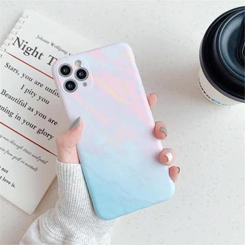 iPhone 11 Pro Max Hoesje Marmer Textuur - Shockproof Glossy, Verzenden, Nieuw