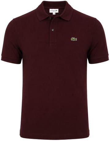 Lacoste Poloshirt Pique Aubergine maat Maat 52/54 (L) Heren, Verzenden