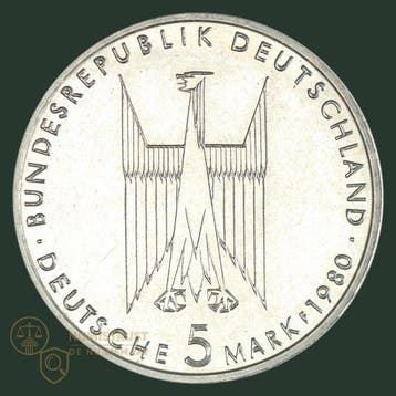 Duitsland, Bondsrepubliek. 5 Mark 1980 & 1982 to 1985