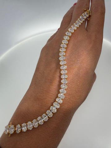Armband - 14 karaat Geel goud - 18.80ct. tw. Diamant, Nieuw