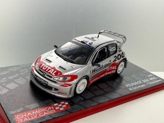 Champion Rally Cars 1:43 - Model raceauto - Peugeot 206 WRC, Hobby & Loisirs créatifs, Voitures miniatures | 1:5 à 1:12