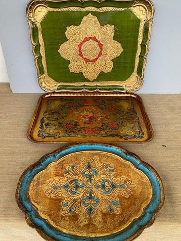 Dienblad (3) - Hout, hout-kunststofcomposieten - Florentijns