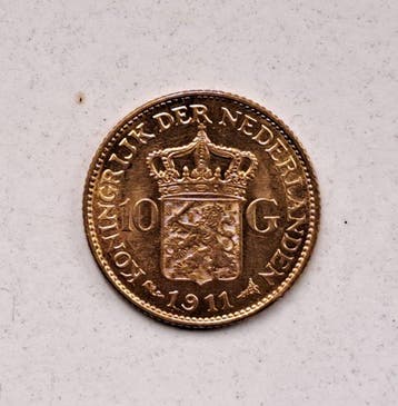 Pays-Bas. Wilhelmina. 10 Gulden 1917