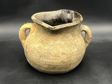 Pot - Terre cuite - à glaçure plombifère
