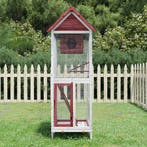 vidaXL Volière 60x58,5x160 cm massief grenenhout, Dieren en Toebehoren, Verzenden, Nieuw