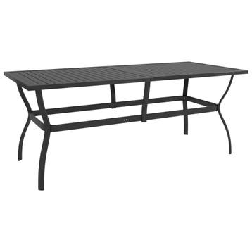 vidaXL Tuintafel 190x80x72 cm staal antraciet, Tuin en Terras, Verzenden, Nieuw