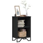 vidaXL Boekenkast 50x31x74,5 cm bewerkt hout zwart, Verzenden
