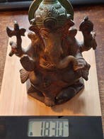 Ganesh beeld messing mooi exemplaar - Messing - 1960-1970,, Antiek en Kunst, Kunst | Niet-Westerse kunst