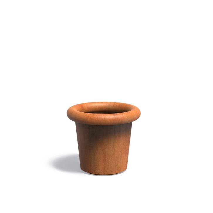 Cortenstaal bloempot Tube Ø70x60cm - Met bodem, Jardin & Terrasse, Bacs à fleurs & Jardinières
