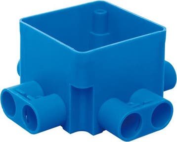 Vierkante Plafond Doos 55mm Met 8x16mm Inlaten - 7110.420 [2, Doe-het-zelf en Bouw, Verzenden, Nieuw