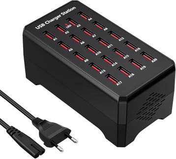 20-Poorts USB Lader 100W | Retour Deal | 33% Korting, Verzenden, Telefoonhanger of Accessoire