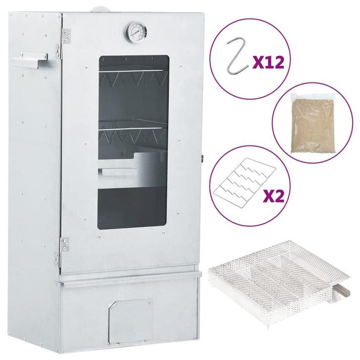 vidaXL BBQ-rookoven met koude rookgenerator gegalvaniseerd, Elektronische apparatuur, Overige elektronische apparatuur, Nieuw