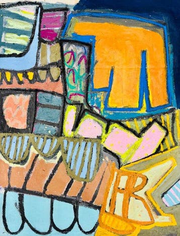 NOVA! - The garden _ abstract landscape painting