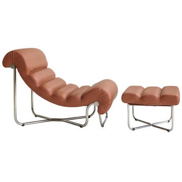 Georges Charles van Rijk fauteuil met voetbank, Huis en Inrichting, Fauteuils, Verzenden, Nieuw