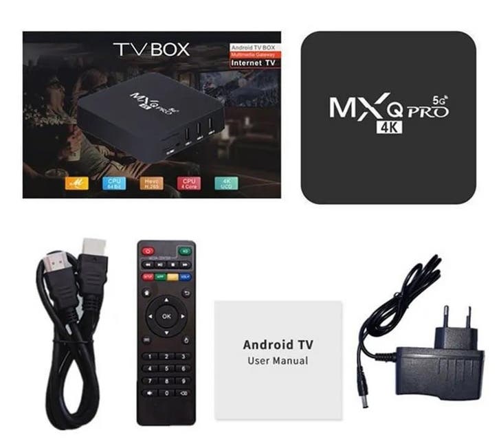 MXQ PRO android 12 tv box mediaspeler IPTV +5G 2/16GB smart, TV, Hi-fi & Vidéo, Lecteurs multimédias, Envoi