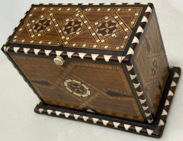 Sigarettendoos - Hout, Been - H : 12,5