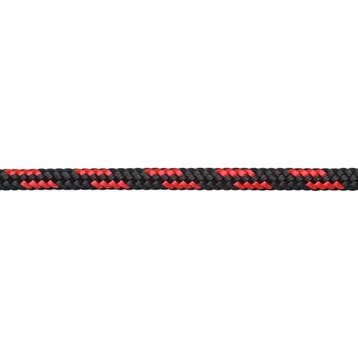4mm x 50m UHMWPE Lijn met Mantel 750kg Zwart-Rood, Ophalen of Verzenden, Nieuw