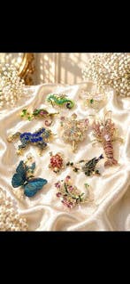 Uitmuntende partij vintage broches uit de jaren 80 - Broches