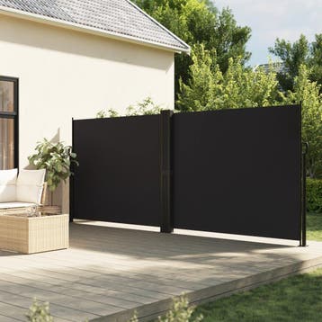 vidaXL Windscherm uittrekbaar 160x1000 cm zwart, Verzenden, Nieuw