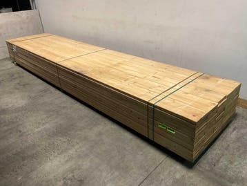 Veiling - 10x Vuren plank geschaafd - 540x23,5x3,8cm, Nieuw