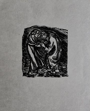 Ernst Barlach (1870-1938) - Ein braver Mann muß gehn und