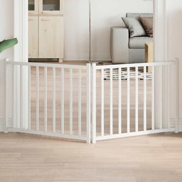 vidaXL Hondenhek inklapbaar 2 panelen 160 cm massief, Verzenden