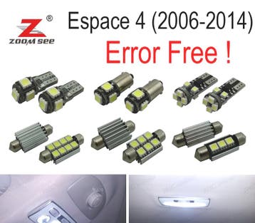 KIT 23 AMPOULES LED INTÉRIEUR POUR RENAULT ESPACE 4 IV MK4 2, Autos : Pièces & Accessoires, Verzenden
