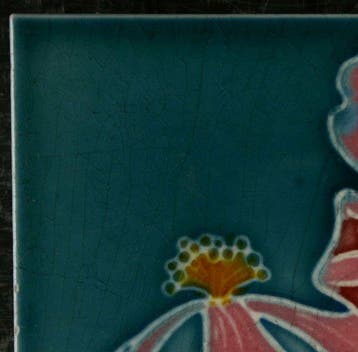 Jugendstil Tegel - Vereinigte Servais-Werke - Art Nouveau -, Antiek en Kunst