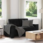Stijlvolle Loveseat Bank 120cm Zwart | Retour Deal, Huis en Inrichting, Kunststof, Verzenden, 150 tot 200 cm, 75 tot 100 cm