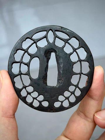 Japanse zwaardbeslag - Smeedijzer - Japan - Edo Periode