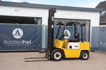 Veiling: Heftruck Yale GDP050RC Diesel 2500kg 4m 1985, Ophalen