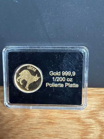 Allemagne. Gold bar 2025 Luchs - 1/200 oz (.999) (Sans prix