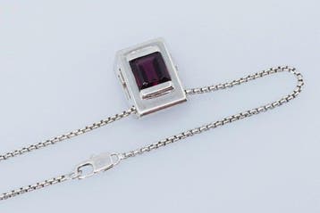 Hermès - Halsketting Zilver - 5.09ct. tw. Rhodoliet, Nieuw