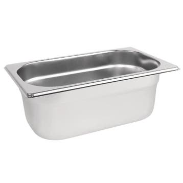 GN-Bak | RVS | 1/4 GN | Hoogte 100mm | 265x162x100(h)mm, Verzenden, Nieuw in verpakking