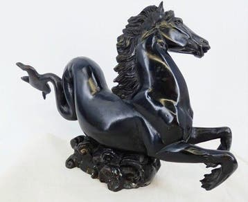 Beeld, Hippocampe en bronze dinspiration Renaissance , les