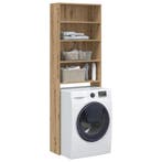 vidaXL Wasmachinekast 64x24x190 cm artisanaal eikenkleur, Verzenden, Nieuw
