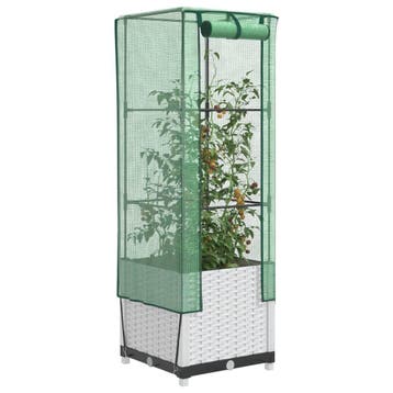 vidaXL Plantenbak verhoogd met kashoes 40x40x139 cm, Verzenden