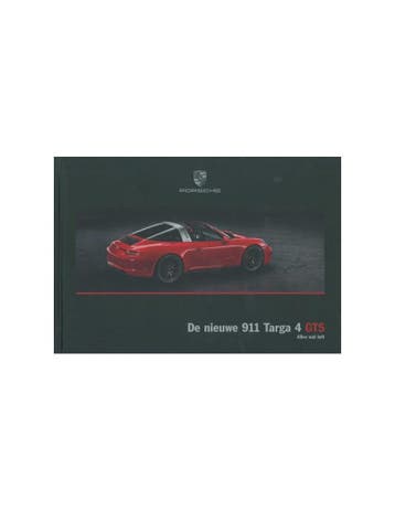 2015 PORSCHE 911 TARGA 4 GTS HARDCOVER BROCHURE NEDERLANDS, Nieuw