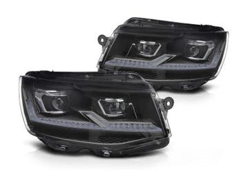 Full LED koplampen dynamisch Black Chrome geschikt voor VW, Verzenden, Nieuw, Volkswagen