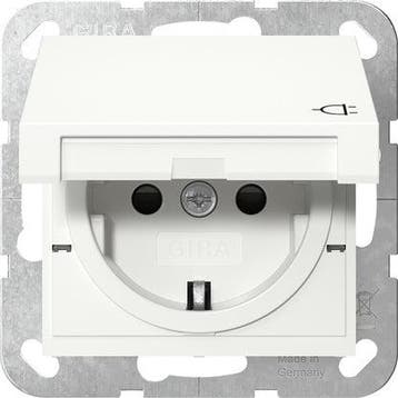 Gira Système 55 IP44 Prise Volet Avec Capot Hinge - 441427, Verzenden, Nieuw