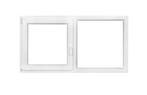 PVC raam draaikiep-vast b150xh80 cm wit stomp, Ophalen of Verzenden, Gevelraam of Ruit