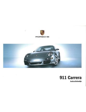 2008 PORSCHE 911 CARRERA INSTRUCTIEBOEKJE NEDERLANDS