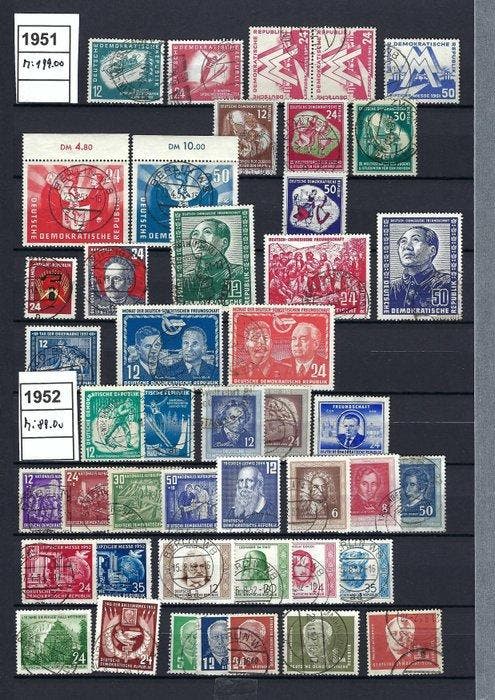 Duitse Democratische Republiek (DDR) 1949/1953 -, Postzegels en Munten, Postzegels | Europa | Duitsland