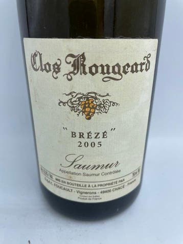 2005 Clos Rougeard Brézé - Saumur - 1 Fles (0,75 liter), Verzamelen, Nieuw