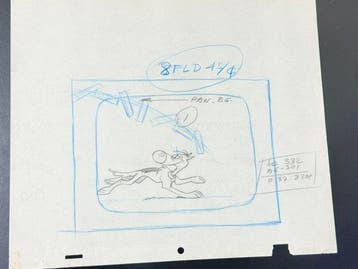 Hanna-Barbera - Originele animatietekening van Rantanplan -, Cd's en Dvd's, Nieuw in verpakking