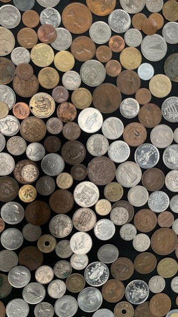 Interessante gemengde vintage munt- en tokenencollectie -