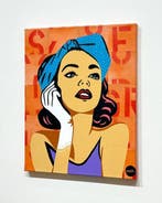 FKDL (1963) - Two Ways, peinture originale sur toile, Antiek en Kunst