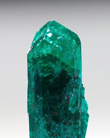 Rich DIOPTASE met volledig beëindigd kristal • 13,85 ct •, Verzamelen