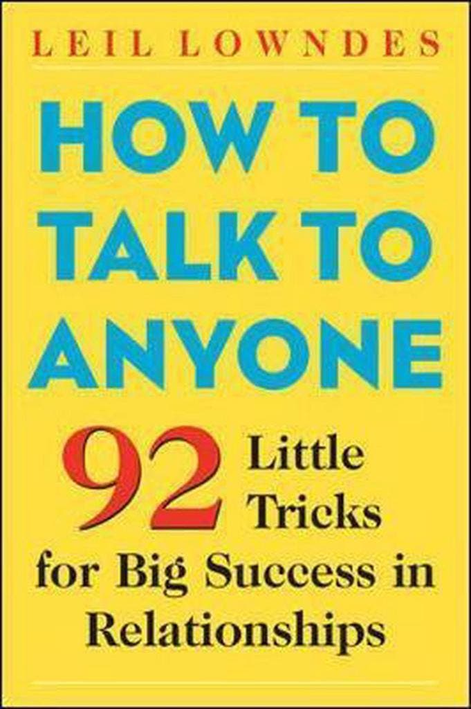 How To Talk To Anyone 9780071418584 Leil Lowndes, Livres, Langue | Anglais, Envoi